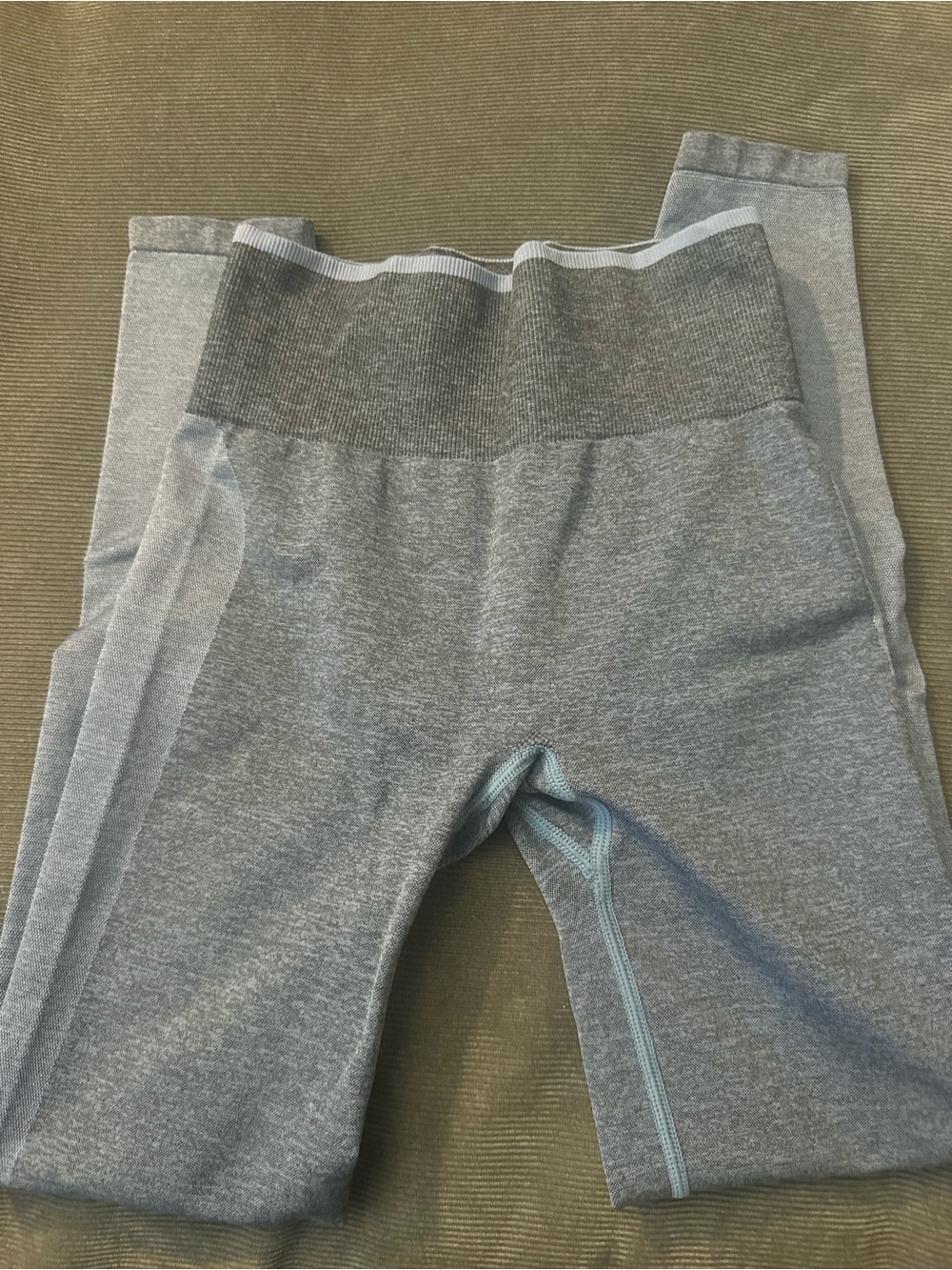Womens Seamless High-Waist Leggings - Gray